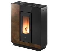 Poêle à granulés Cadel Elle Plus 9 | 8,5 kW Pierre Ossido Bruno-Verre