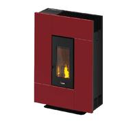 Poêle à granulés Cadel Grace 7 | 7 kW Acier Rouge