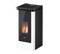 Poêle à granulés Cadel Icon Plus 9 | 8,5 kW Acier blanc