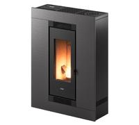 Poêle à granulés Cadel Luce Plus 9 Flexit 8,5 kW Acier titane