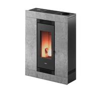 Poêle à granulés Cadel Luce Plus 9 Up-Twin 8,5 kW Pierre Serpentino