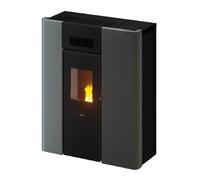 Poêle à granulés Cadel Maya Idro 24 | 22,4 kW hydro Acier Titanium