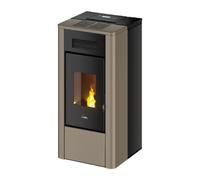 Poêle à granulés Cadel River Idrotech 18 | 17,7 kW hydro Acier Light Bronze