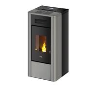 Poêle à granulés Cadel River Idrotech 18 | 17,7 kW hydro Acier Titanium