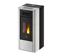 Poêle à granulés Cadel River Idrotech 18 | 17,7 kW hydro Céramique Blanc