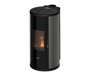 Poêle à granulés Cadel Sound 7 Up-Twin 7 kW Acier Titanium
