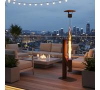 Poêle à granulés, Colonne de feu, Chauffage de terrasse, Cheminée de terrasse, Acier Corten, 183 cm, Cheminée de Jardin à Faible Fumée, Chauffage de terrasse, Chauffage à Pellets, Durable