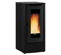 La Nordica Poêle à granulés Teorema Extraflame 10 kW revêtement en acier noir