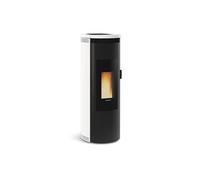 1283501-POELE A GRANULES ETANCHE-8KW-A+-FLAMME VERTE 7*-CSTB-FOYER FONT NORDICA EXTRAFLAME - AMIKABLANC