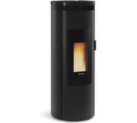 Poêle à granulés La Nordica Extraflame Amika 8 kW Revêtement en acier, dessus en majolique - noir