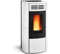 Poêle à granulés de bois12.1kw acier blanc Nordica Extraflame terryplusblanc blanc/noir G