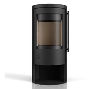 Poêle à granulés Drooff Aprica 2 Pellet 7,1 kW Corps noir, revêtement en acier noir