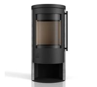 Poêle à granulés Drooff Aprica 2 Pellet 7,1 kW Corps noir, revêtement en pierre, NatStone