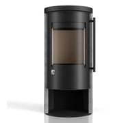 Poêle à granulés Drooff Aprica 2 Trend Pellet 7,1 kW Corps noir, revêtement en pierre, NatStone