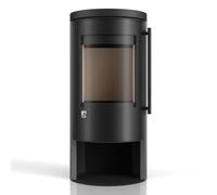 Poêle à granulés Drooff Aprica 2 Trend Pellet 7,1 kW Corps noir, revêtement en pierre, PremiumGrey