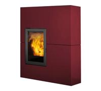 Poêle à granulés Edilkamin Blade 12++ Evo 12,1 kW Revêtement acier Bordeaux