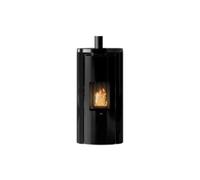 Poêle à granulés Edilkamin Celia Air Tight C 7,2 kW Revêtement latéral verre noir