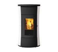 Poêle à granulés Edilkamin Cherie 9+ Evo Top 9 kW Revêtement en acier Blanc mat