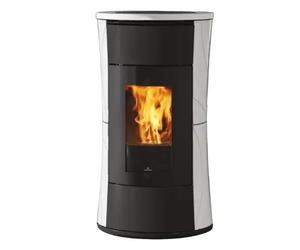 Poêle à granulés Edilkamin Cherie 9+ Evo Top 9 kW Revêtement en céramique blanc