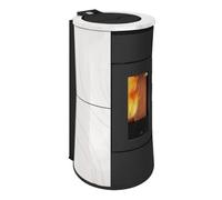 Poêle à granulés Edilkamin Cherie H 14 Evo 14,2 kW Hydro Revêtement en céramique blanc