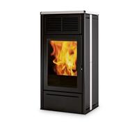 Poêle à granulés Edilkamin Nara 7 Evo 6,9 kW Revêtement céramique blanc mat