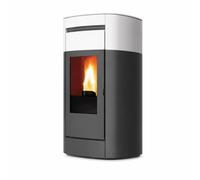 Poêle à granulés Edilkamin Vyda 13++ Evo 12,6 kW Blanc mat
