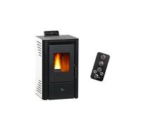 Poêle à granulés étanche Anita 9,4 kW Blanc Sannover Blanc G