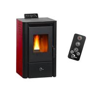 Poêle à granulés étanche Anita 9,4 kW Bordeaux Sannover