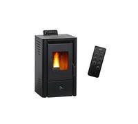 Poêle à granulés étanche Anita 9,4 kW Noir