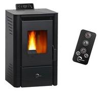 Poêle à granulés étanche Anita 9,4 kW Noir Sannover Noir G