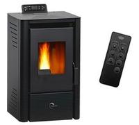 Poêle à granulés étanche Anita 9,4 kW Noir