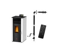 Poêle à granulés étanche EMMA 15 kW Blanc avec kit ventouse