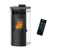Poêle à granulés étanche Flavia 9,5 kW Blanc Sannover