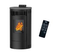 Poêle à granulés étanche Flavia 9,5 kW Noir Sannover