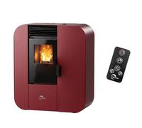 Poêle à granulés Etanche Slim Astral 9,4 kW Bordeaux Sannover
