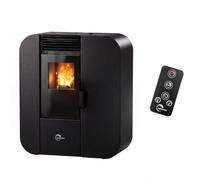 Poêle à granulés Etanche Slim Astral 9,4 kW Noir Sannover