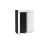 poêle à granulés extraflame 001281604 evelyne idro 2.0 blanc