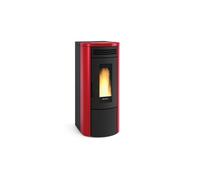 Poêle à granulés La Nordica Extraflame Costanza Idro 17 kW Hydro acier bordeaux
