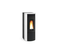 Poêle à granulés La Nordica Extraflame Costanza Idro 17 kW Hydro acier blanc