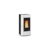poêle à granulés extraflame 001283801 isidora idro h16 blanc