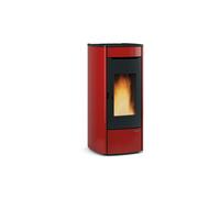 Poêle à granulés La Nordica Extraflame Marina Idro H13 | 17,5 kW Hydro Revêtement acier Bordeaux
