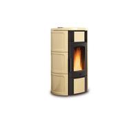 Poêle à granulés La Nordica Extraflame Iside Idro H15 | 18,1 kW Hydro Majolique parchemin