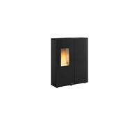 poêle à granulés extraflame 001293702 sharon plus steel noir