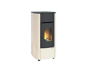 Poêle à granulés Extraflame Angelica Evo Ivoire - 8 kW - Hermétique ventilée - Ventilation exclue - Bougie céramique nvironnementale 5 étoiles