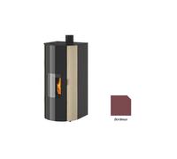 poêle à granulés godin charance 2 493112 bordeaux mat 6 kw