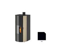 poêle à granulés godin charance 2 493112 noir mat 6 kw