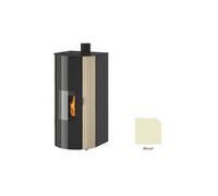 poêle à granulés godin charance 2 493113 biscuit brillant 9 kw