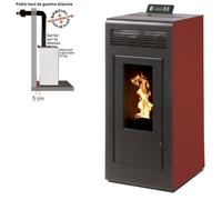Poêle à granulés INTERSTOVES Marina 13 Étanche Concentrique + Kit Ventouse