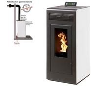 Poêle à granulés INTERSTOVES MARINA 13 Étanche conduit ventouse