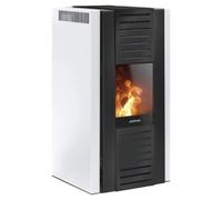 Poêle à granulés Justus Sirkos Aqua 2.0 | 9,4 kW Acier Blanc de soie